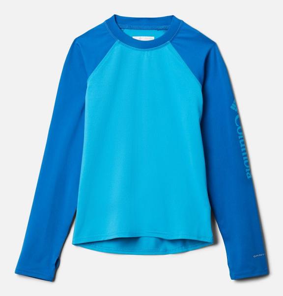 Columbia Sandy Shores Shirts Blue For Girls NZ51036 New Zealand